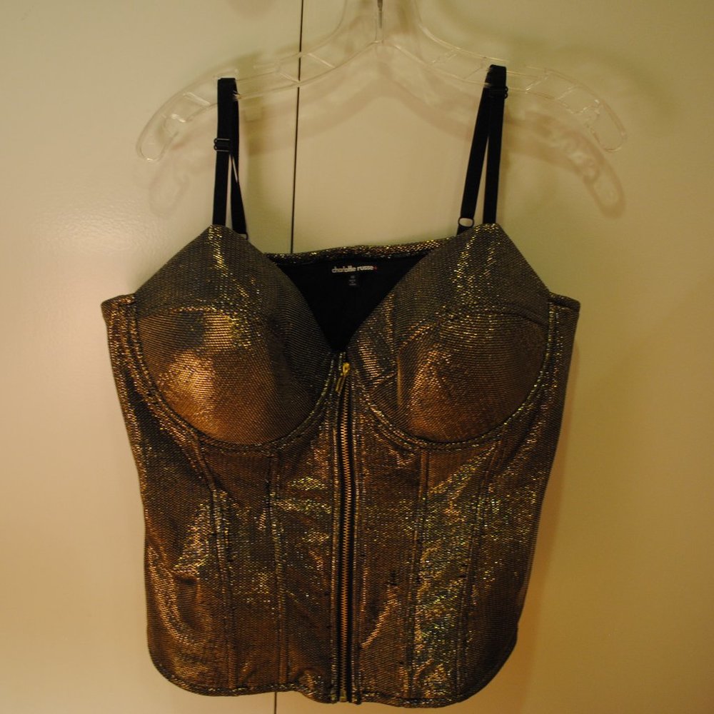 Gold Size 18 Bustier Top with Zipper (Char.Russe)